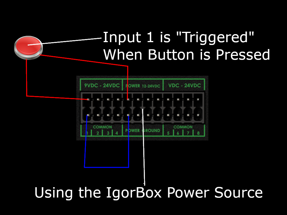 Simple Button Wiring with Power